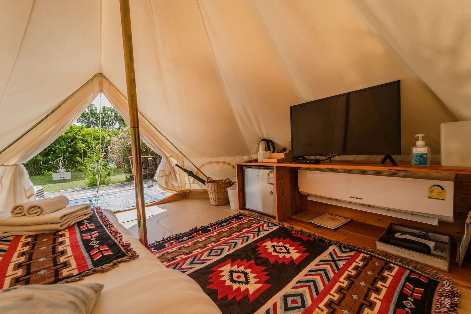 Bell Tent Pool View