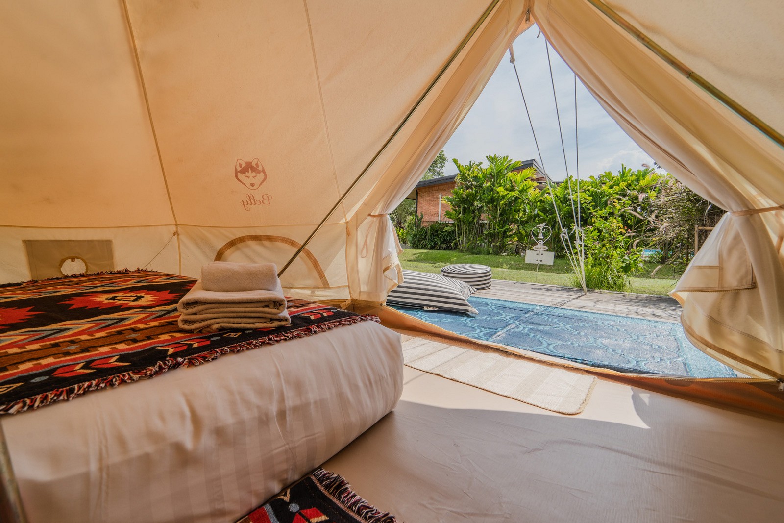 Bell Tent Pool View