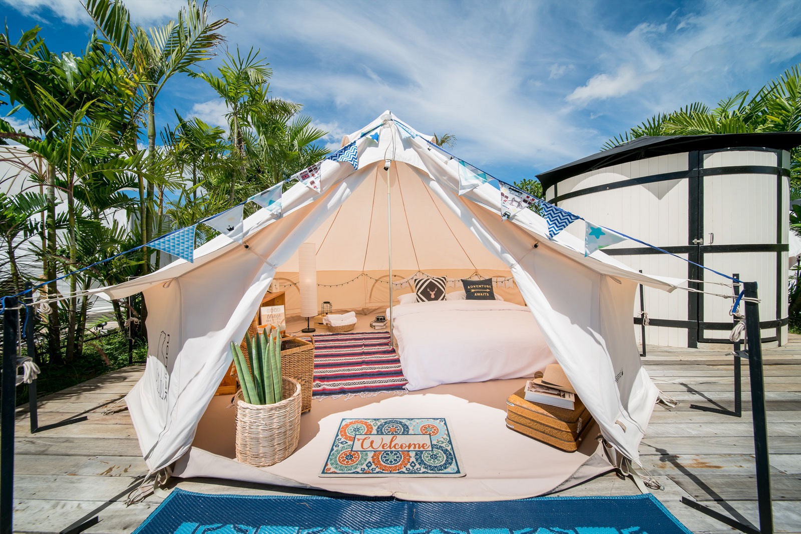 Bell Tent Pool View
