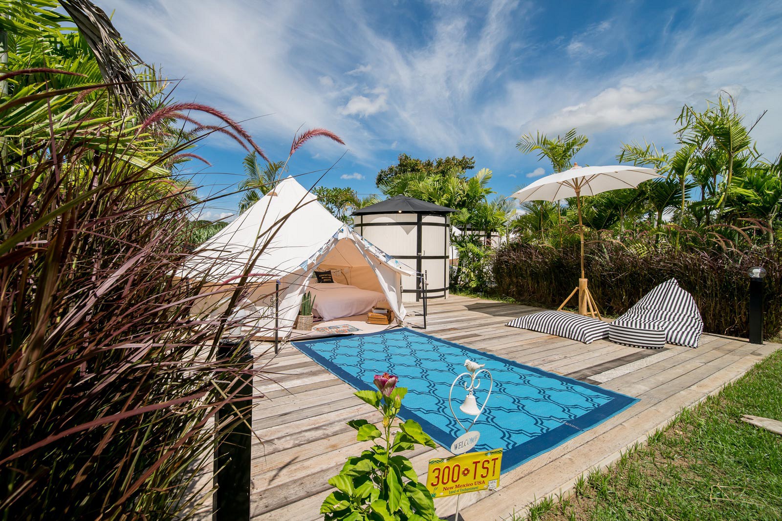 Bell Tent Pool View