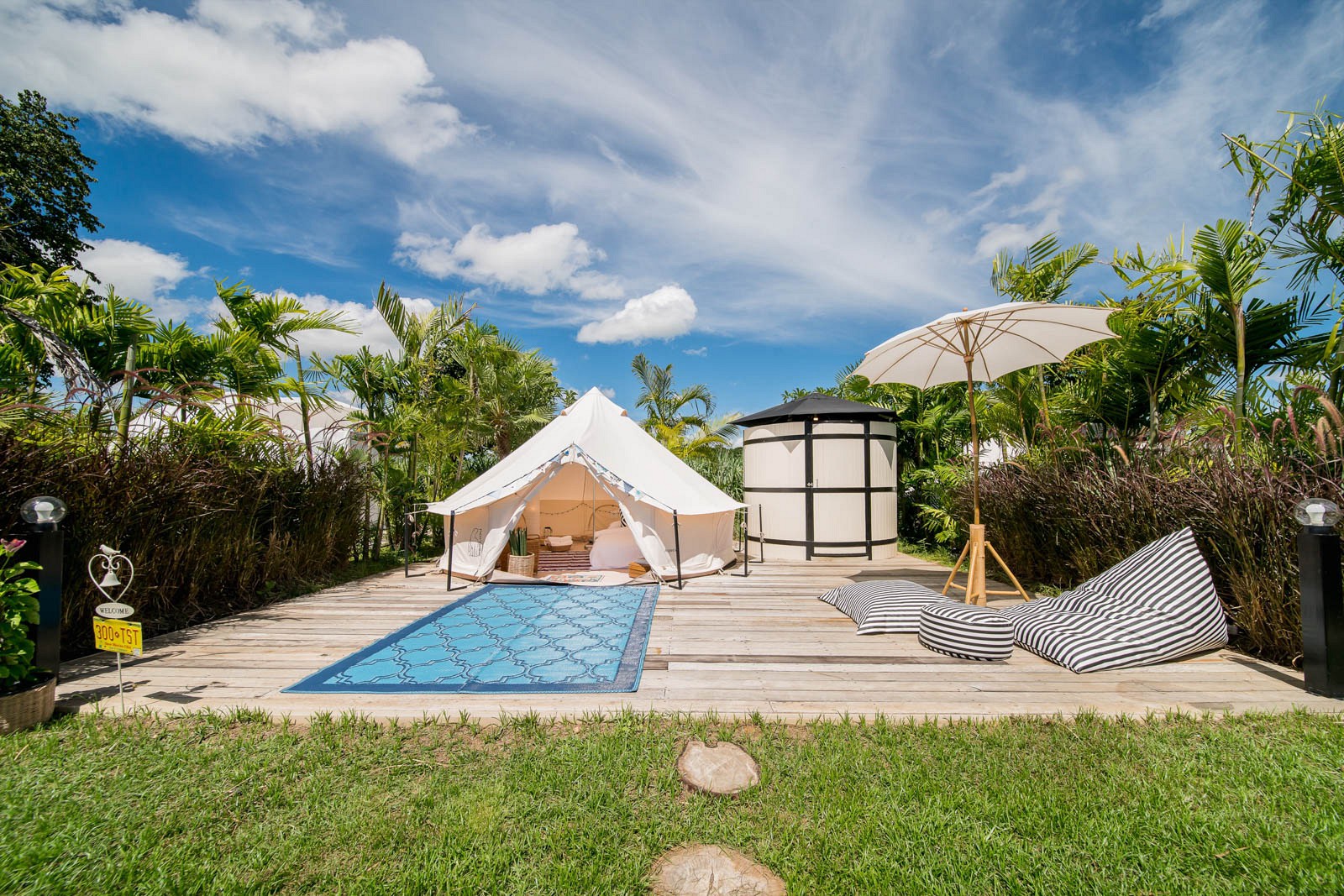 Bell Tent Pool View