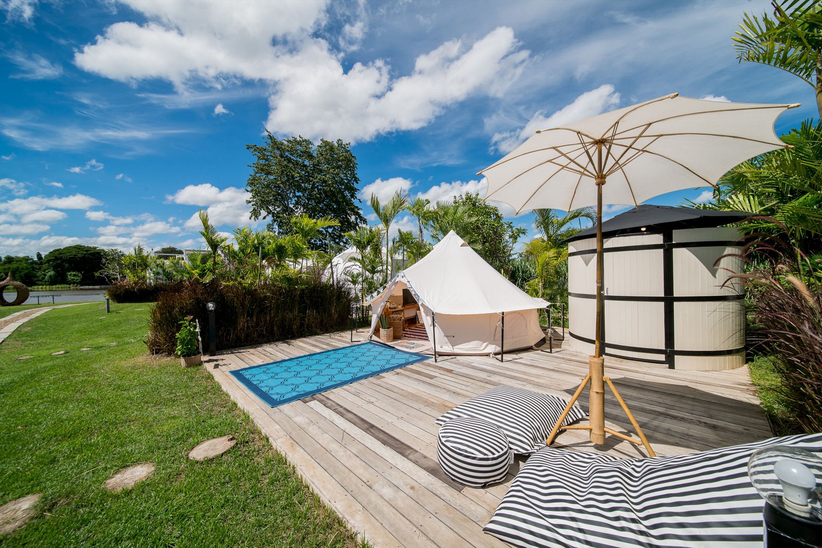 Bell Tent Pool View
