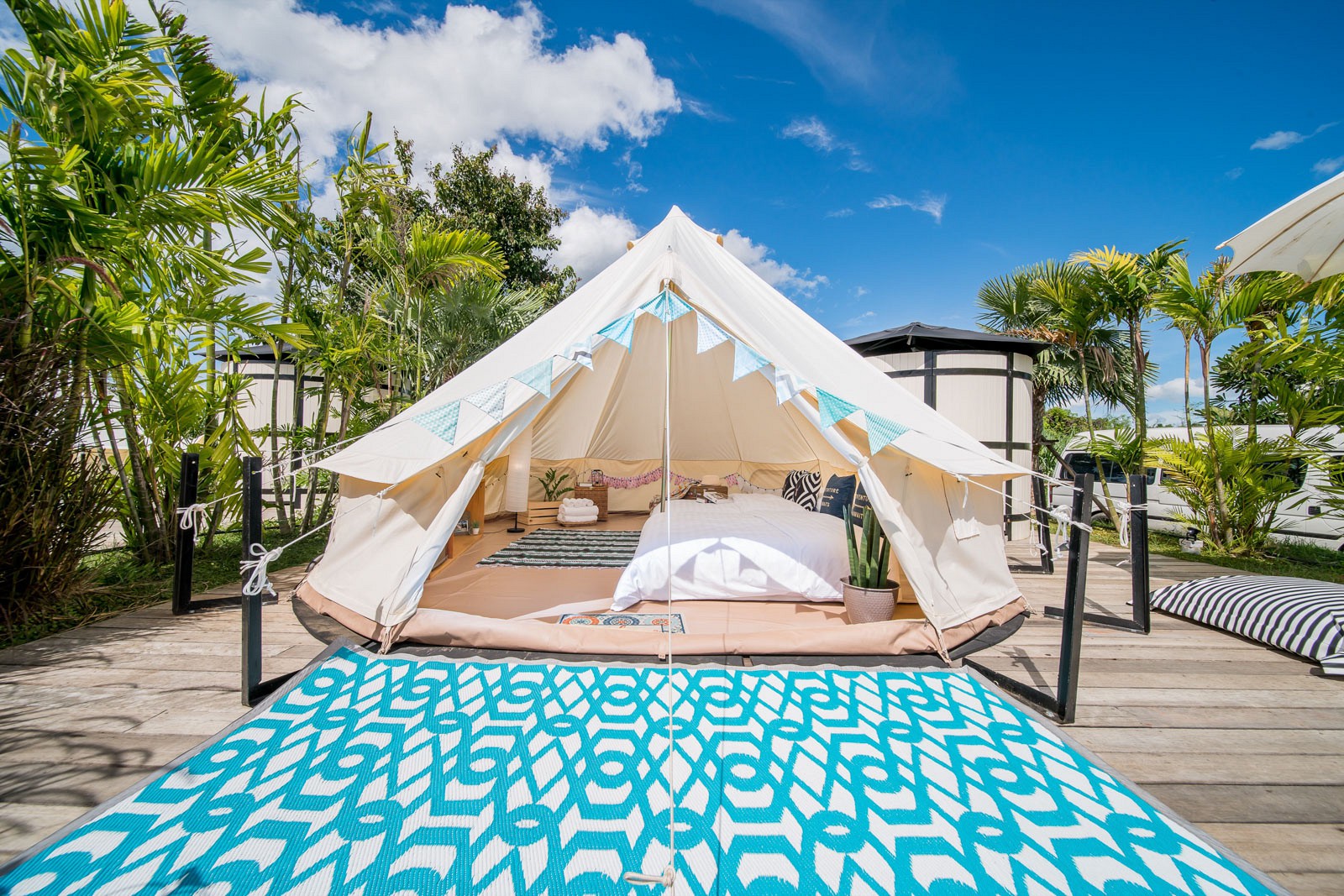 Family Bell Tent Garden View