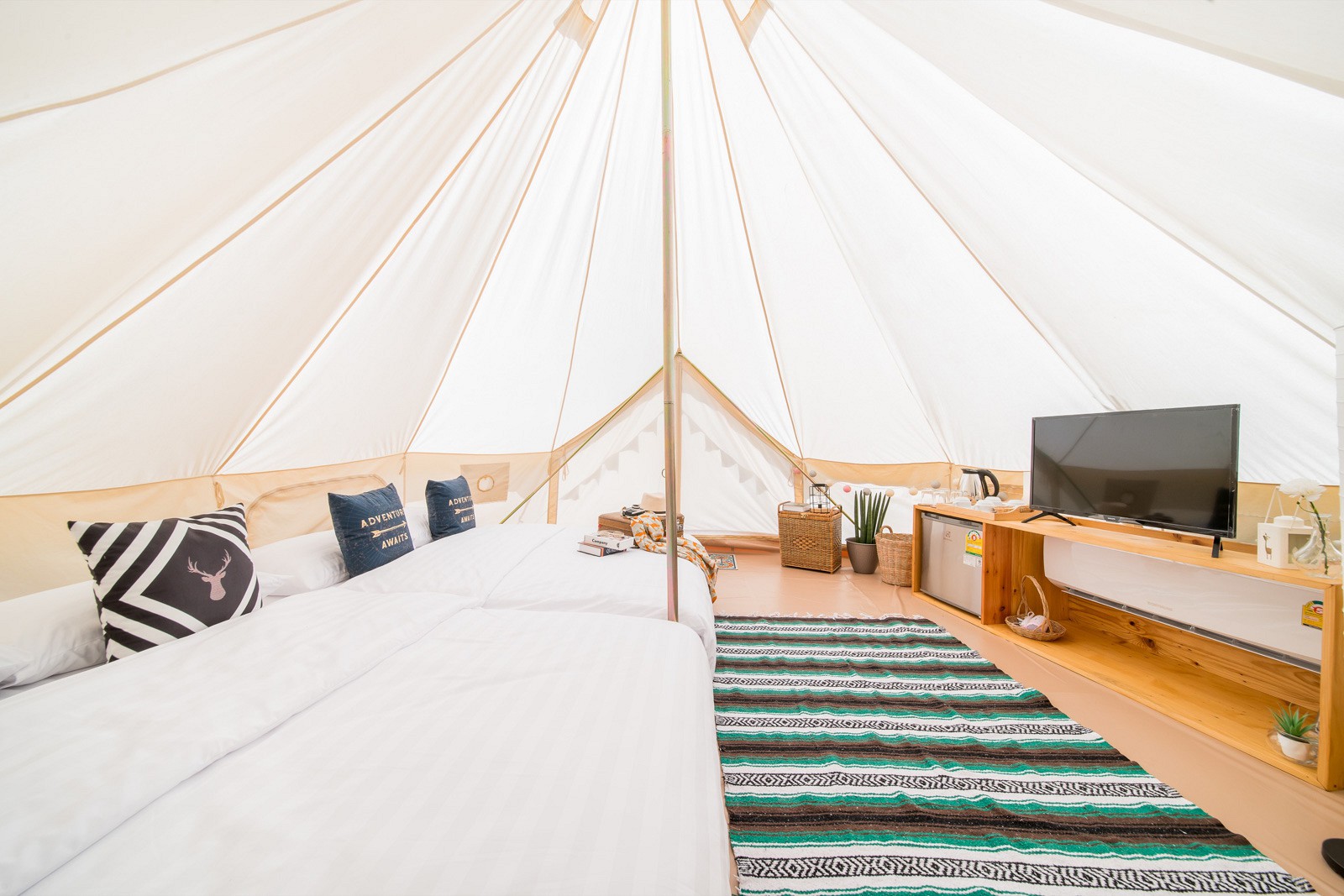 Family Bell Tent Garden View