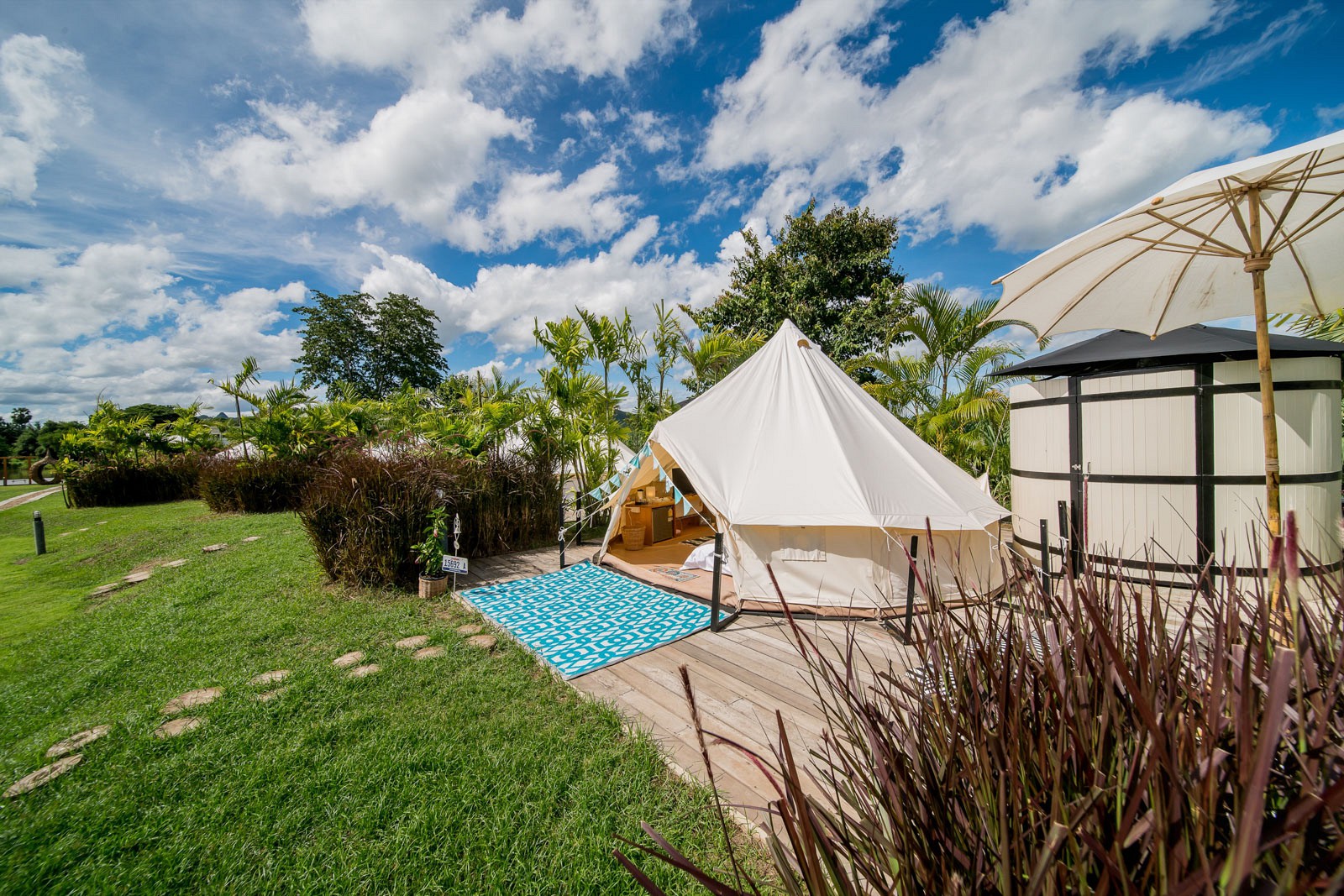 Family Bell Tent Garden View