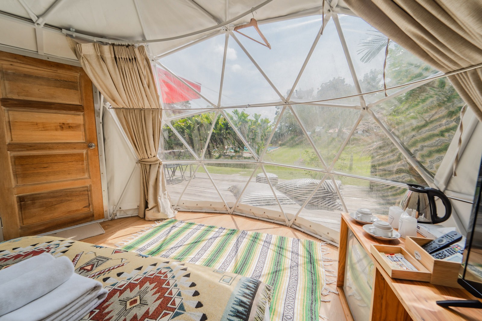 Yurt Tent Pool View