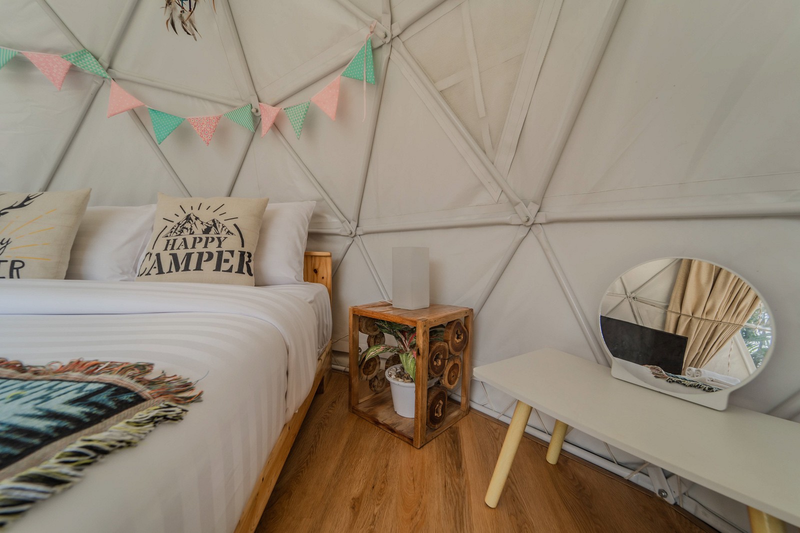 Yurt Tent Pool View