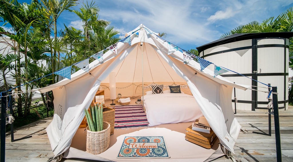 Bell Tent Pool View