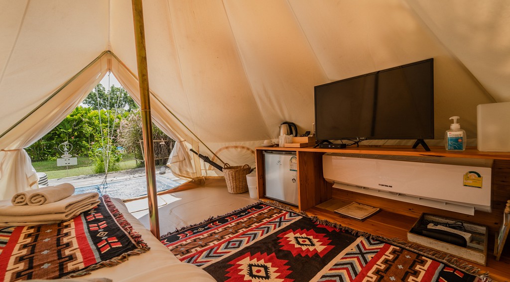 Bell Tent Pool View