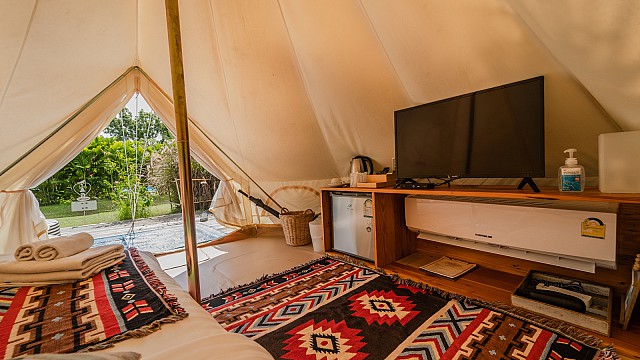 Bell Tent Pool View