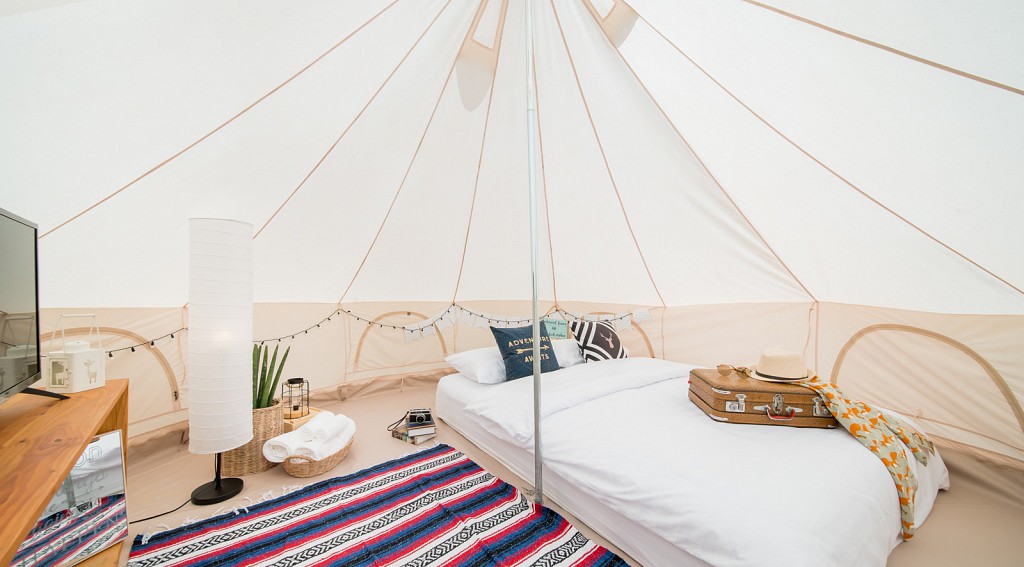 Bell Tent Pool View