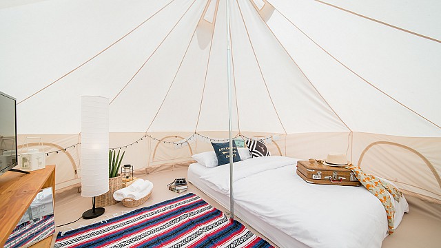Bell Tent Pool View