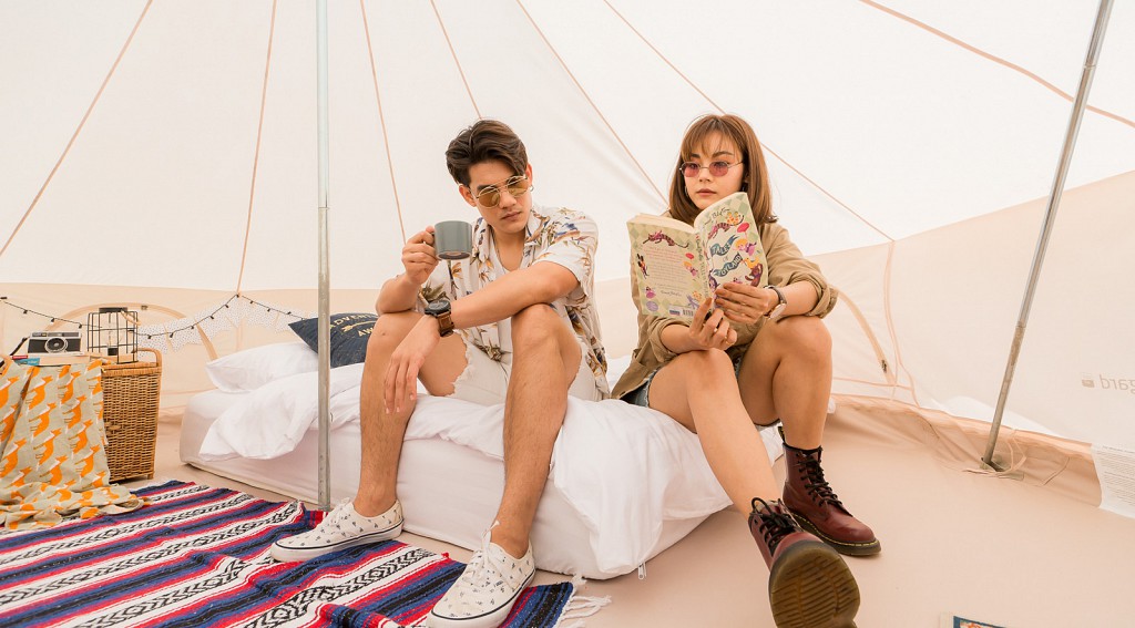 Bell Tent Pool View