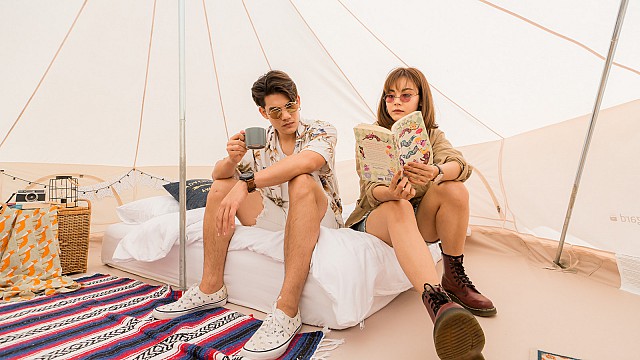 Bell Tent Pool View