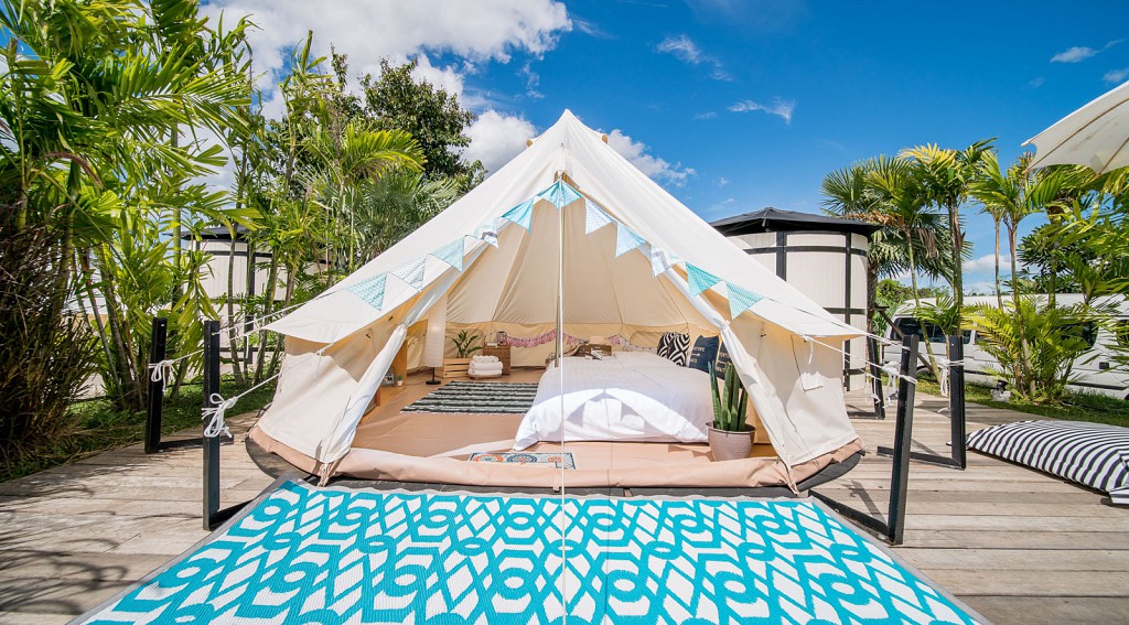 Family Bell Tent Garden View