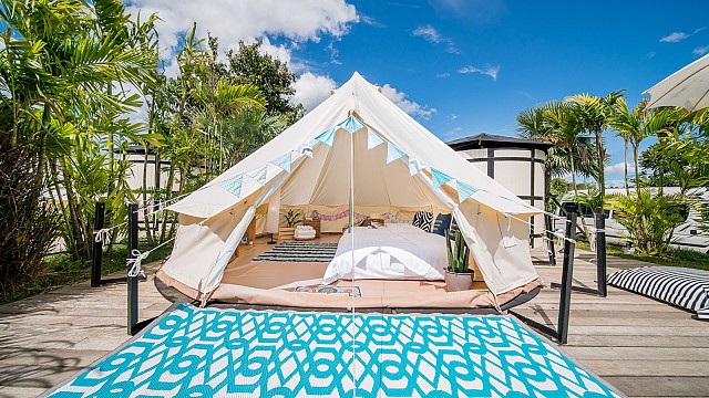Family Bell Tent Garden View