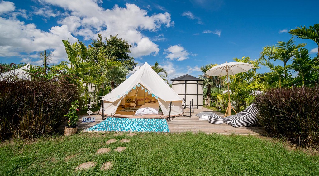 Family Bell Tent Garden View