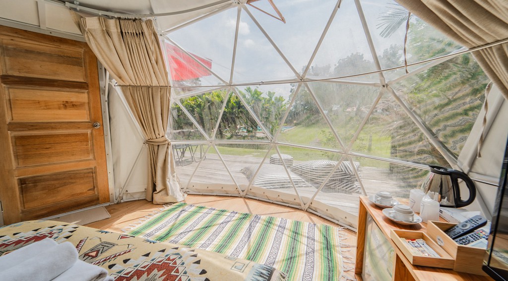 Yurt Tent Pool View