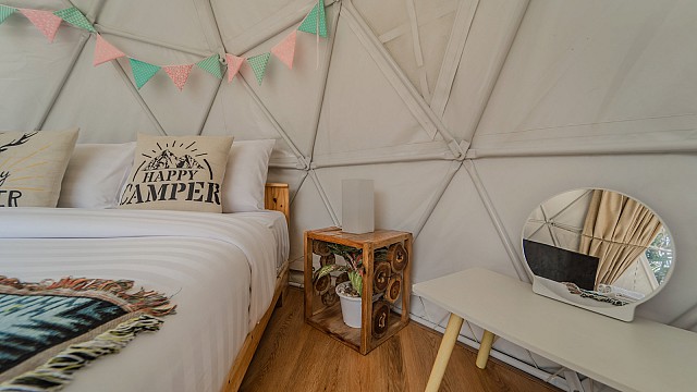 Yurt Tent Pool View