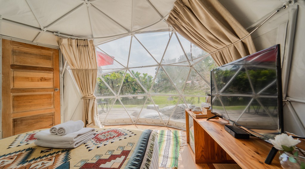 Yurt Tent Pool View