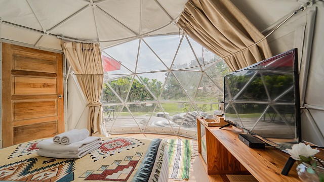 Yurt Tent Pool View