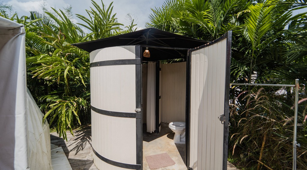 Yurt Tent Pool View