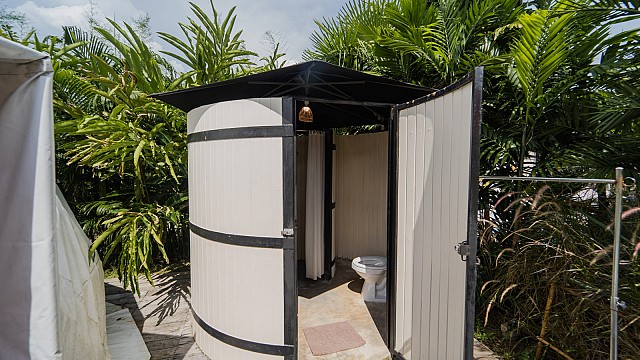 Yurt Tent Pool View