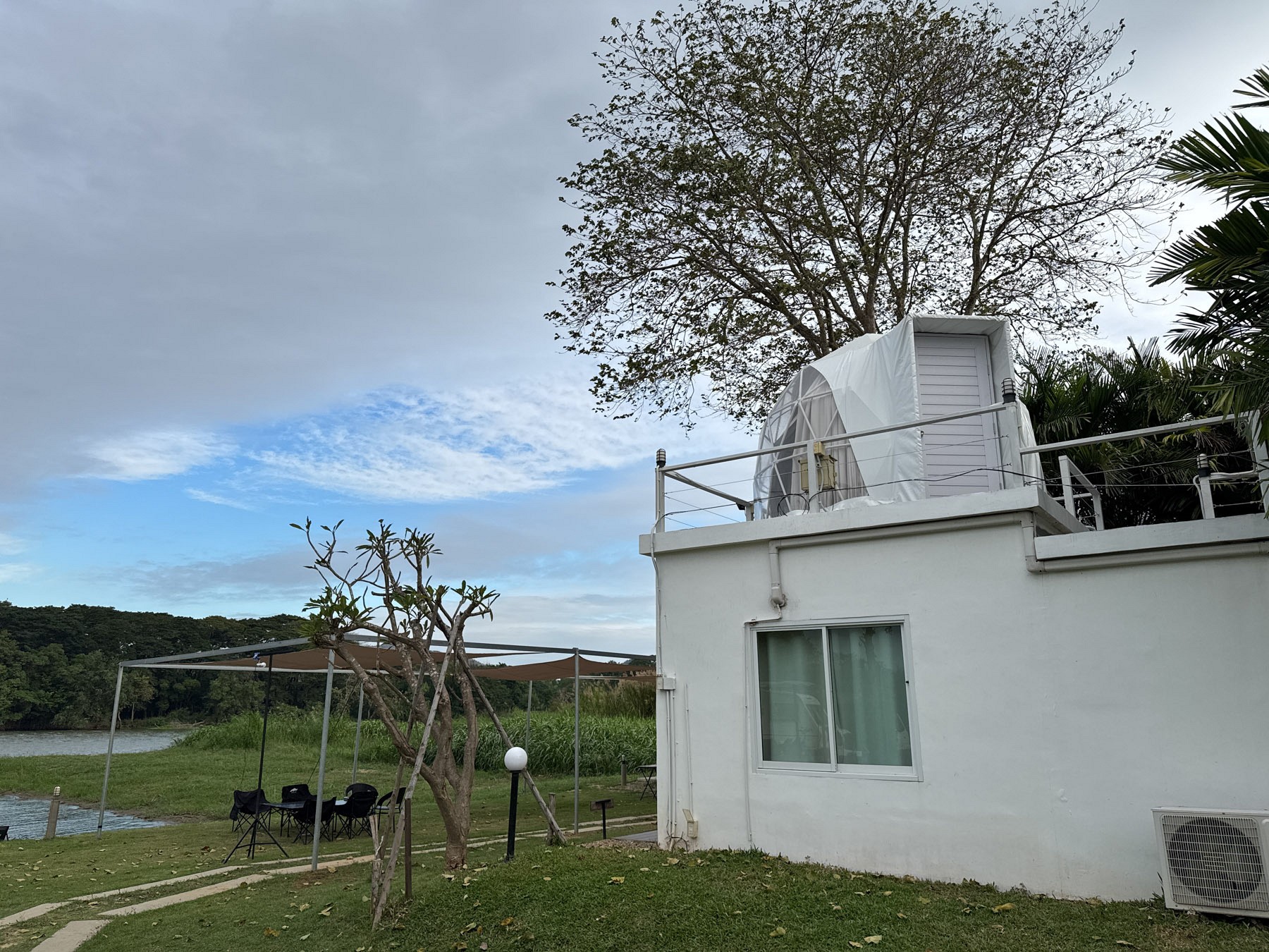 Riverfront Villa with Upper Deck Dome