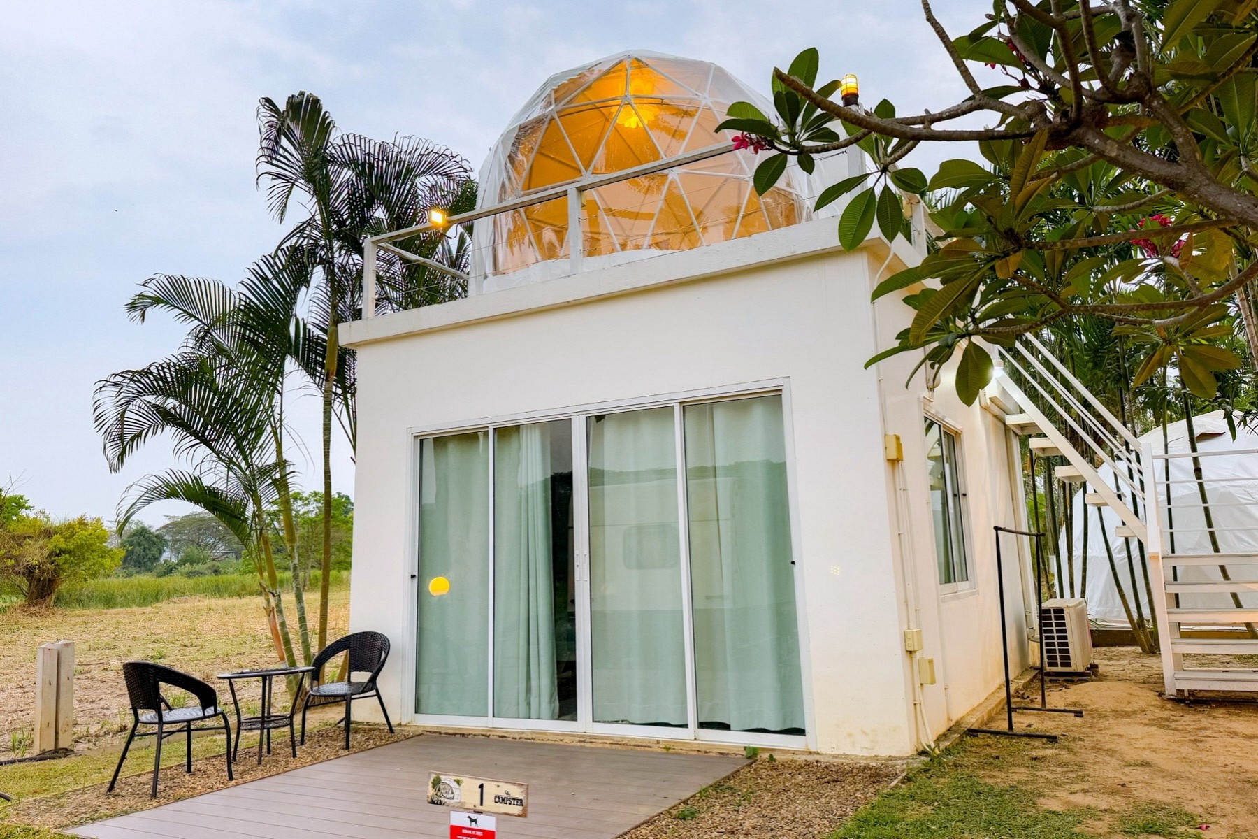 Riverfront Villa with Upper Deck Dome