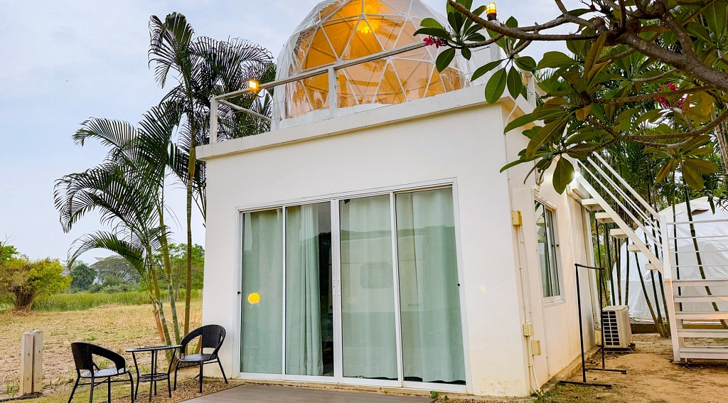 Riverfront Villa with Upper Deck Dome