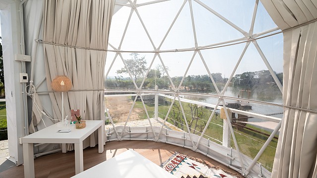 Riverfront Villa with Upper Deck Dome