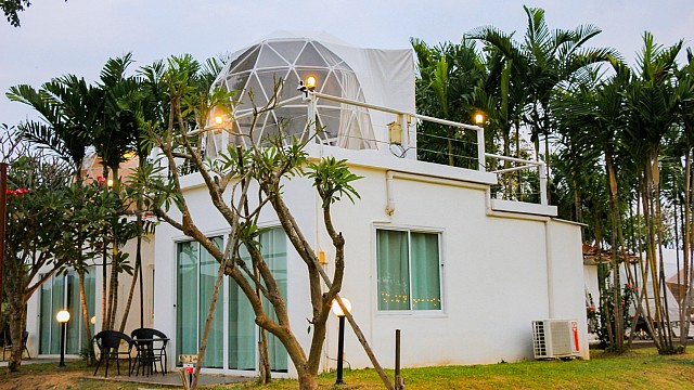 Riverfront Villa with Upper Deck Dome