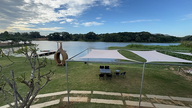 Riverfront Villa with Upper Deck Dome