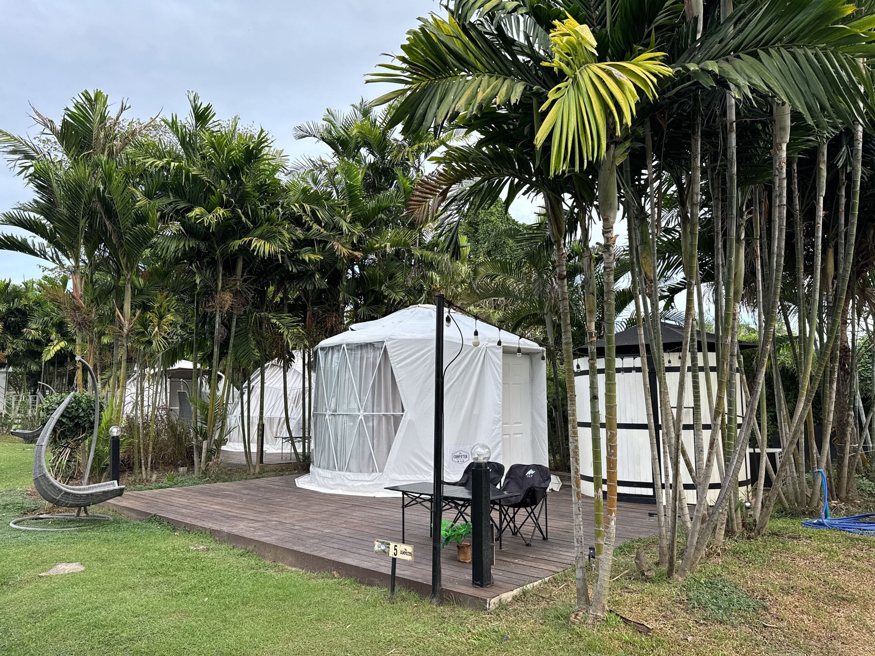 Yurt Tent Pool View