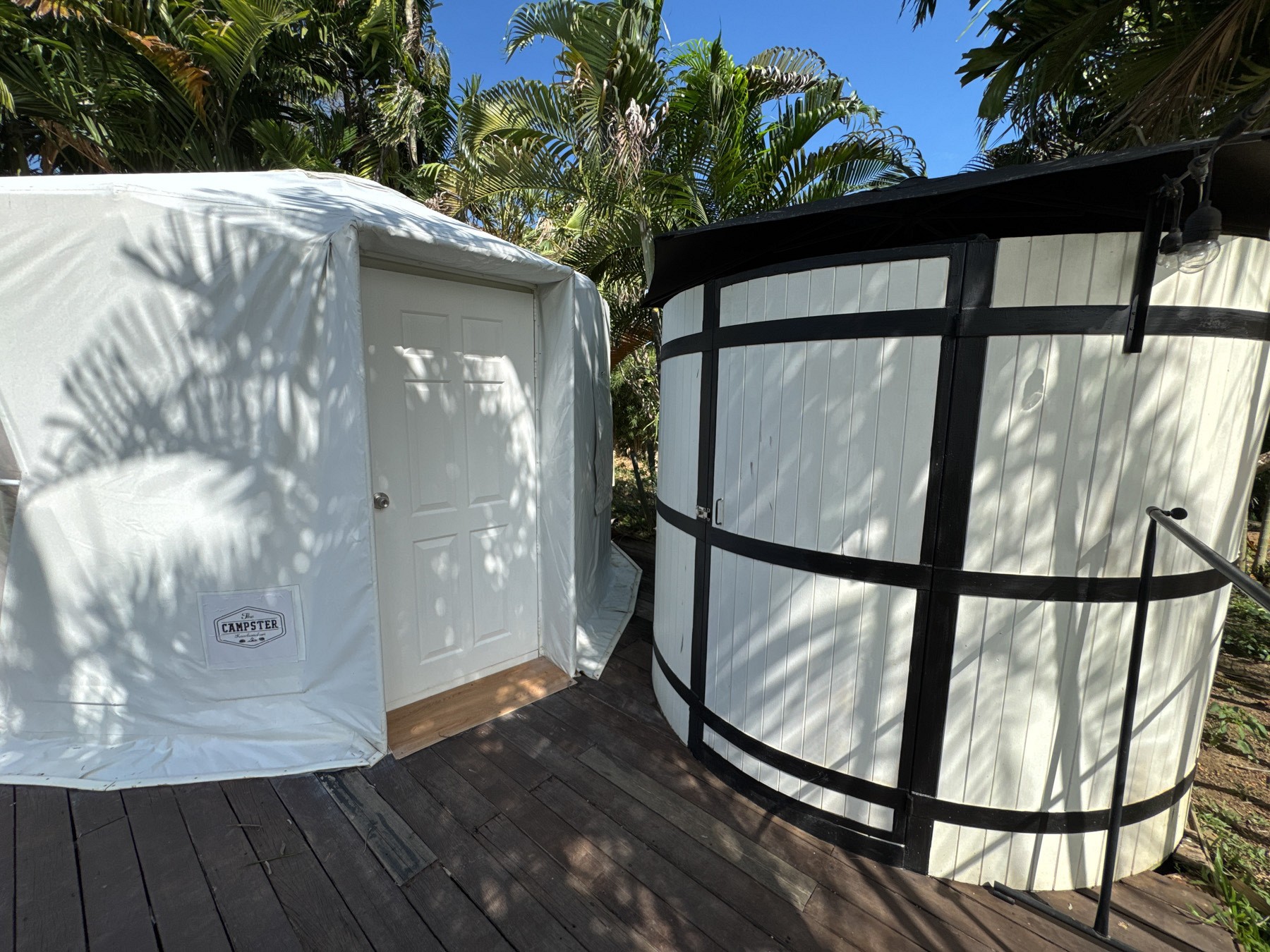 Yurt Tent Pool View