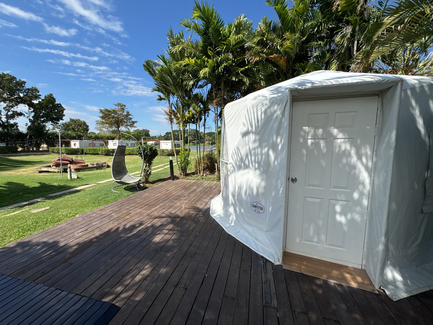 Yurt Tent Pool View