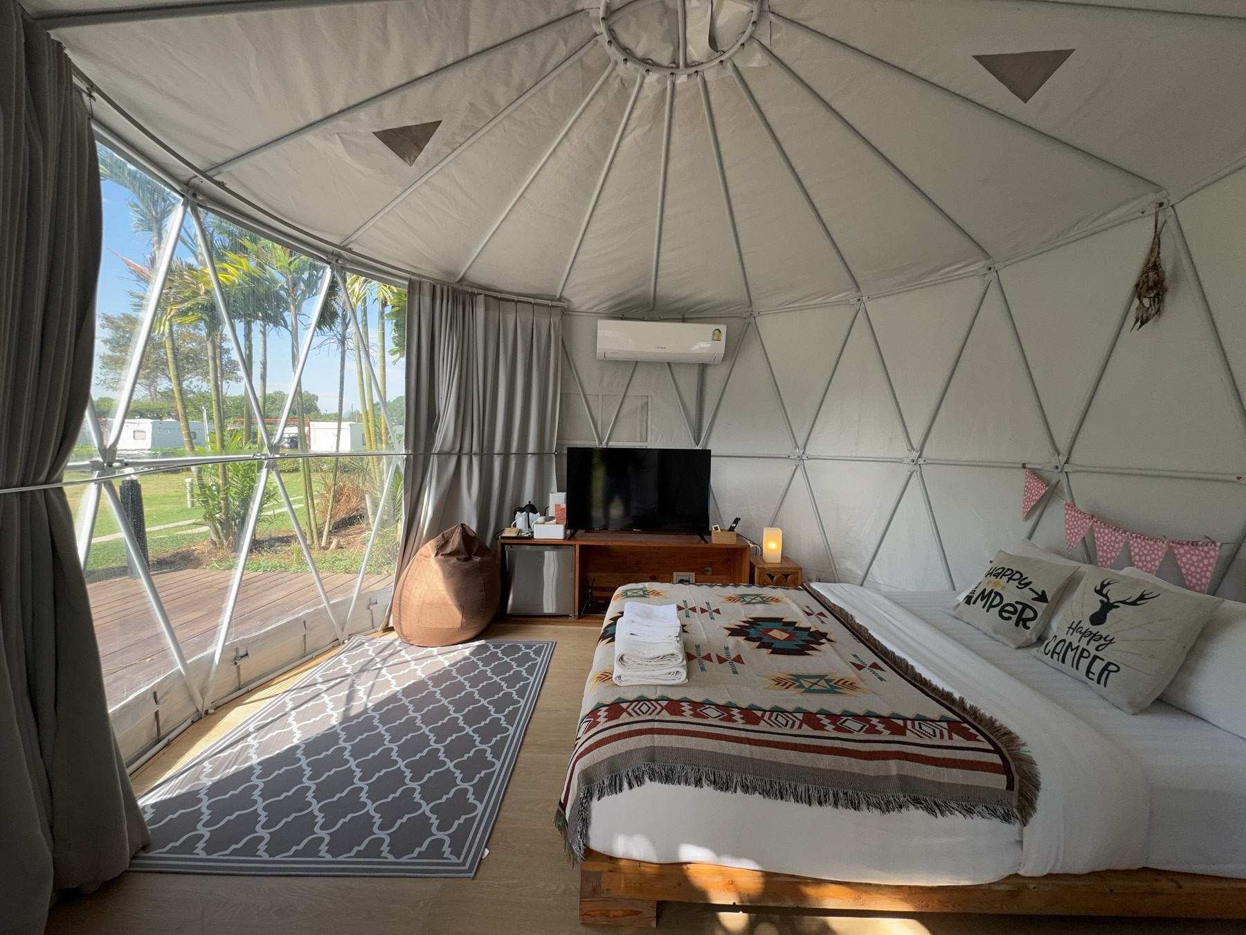 Yurt Tent Pool View