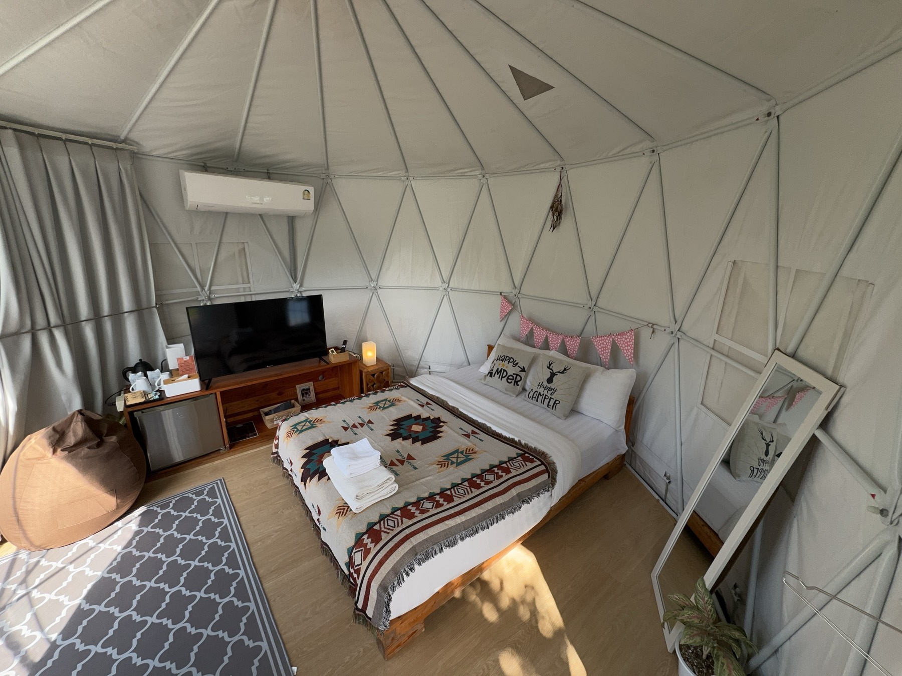 Yurt Tent Pool View