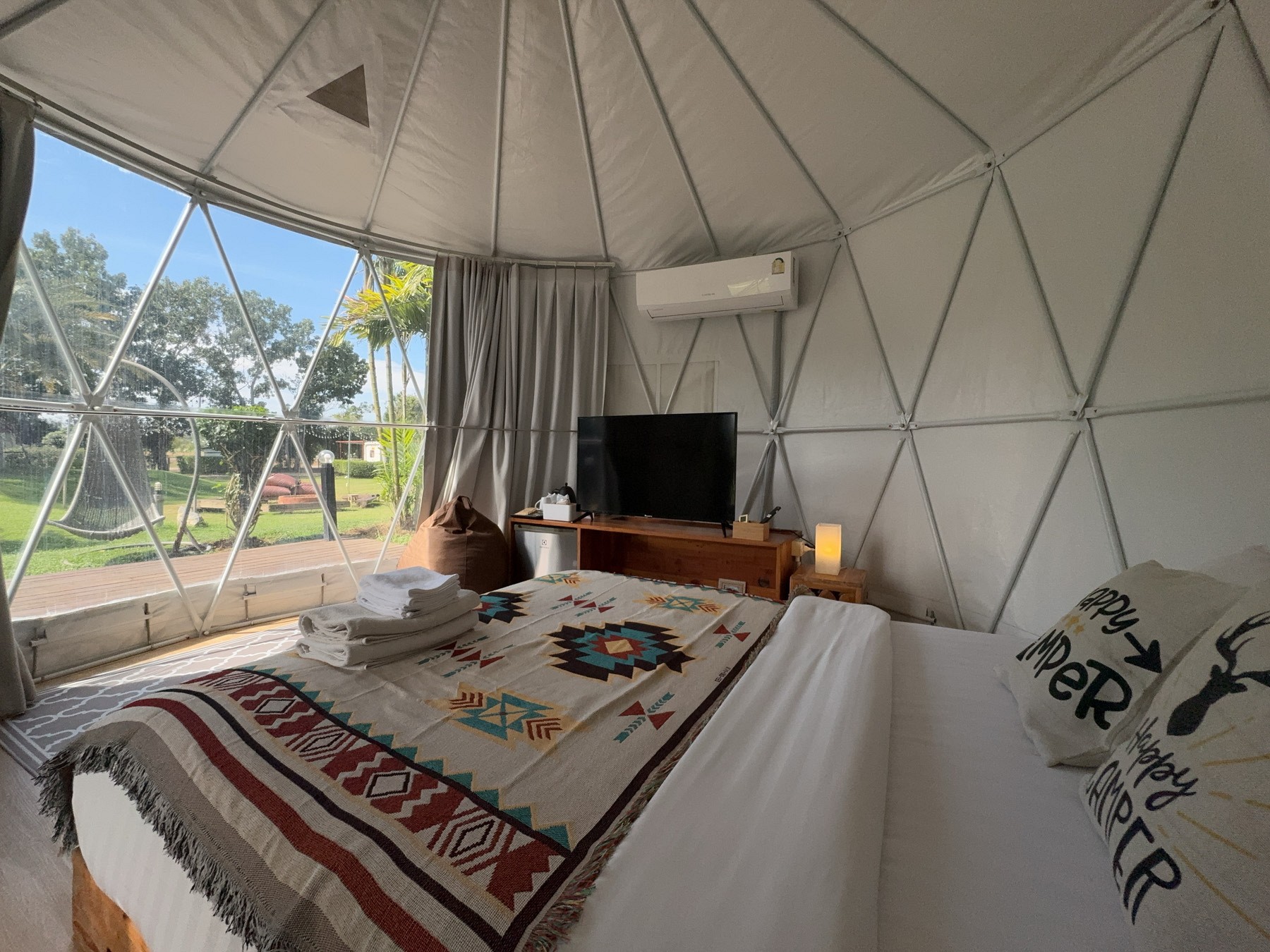 Yurt Tent Pool View