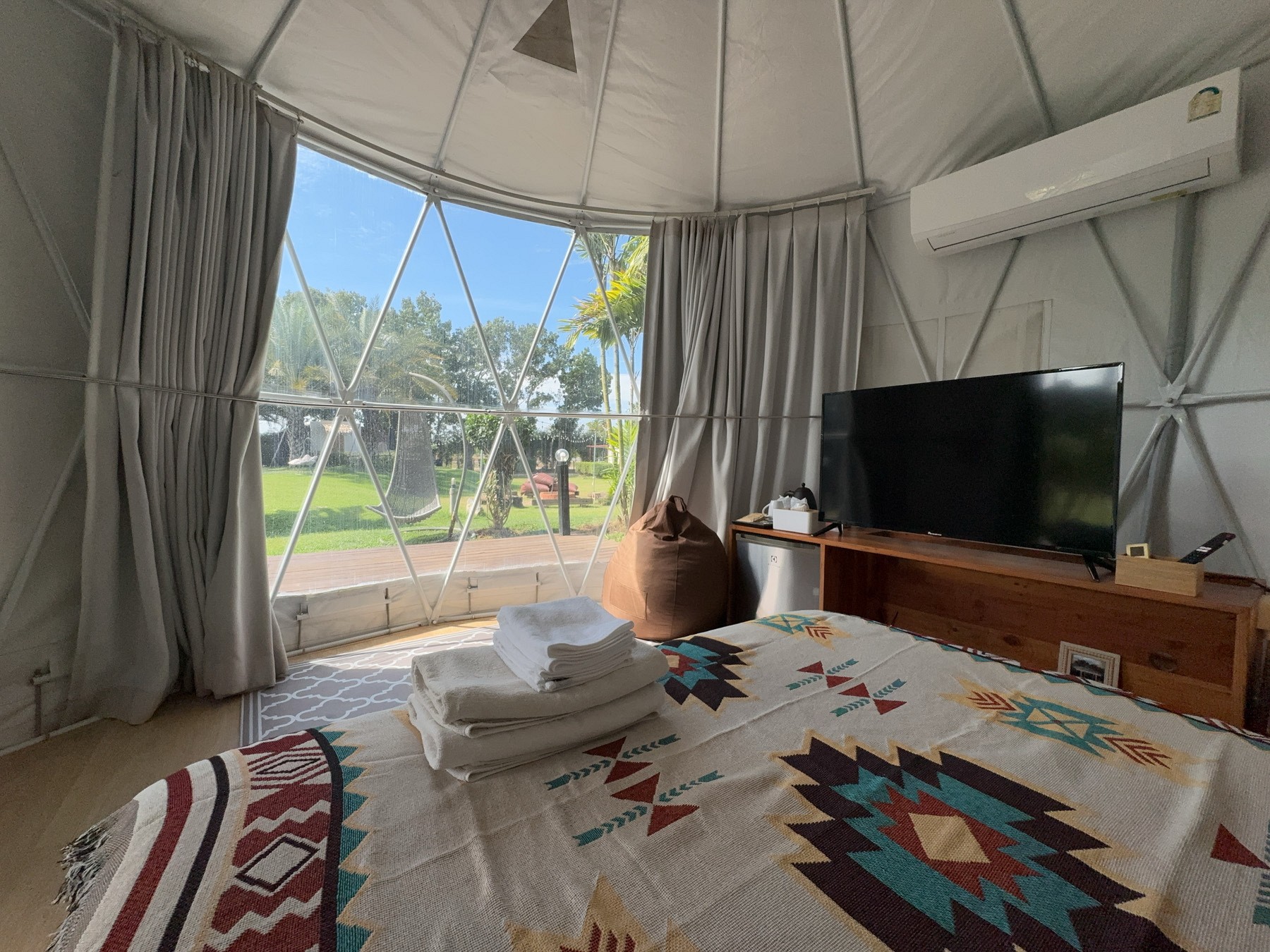 Yurt Tent Pool View
