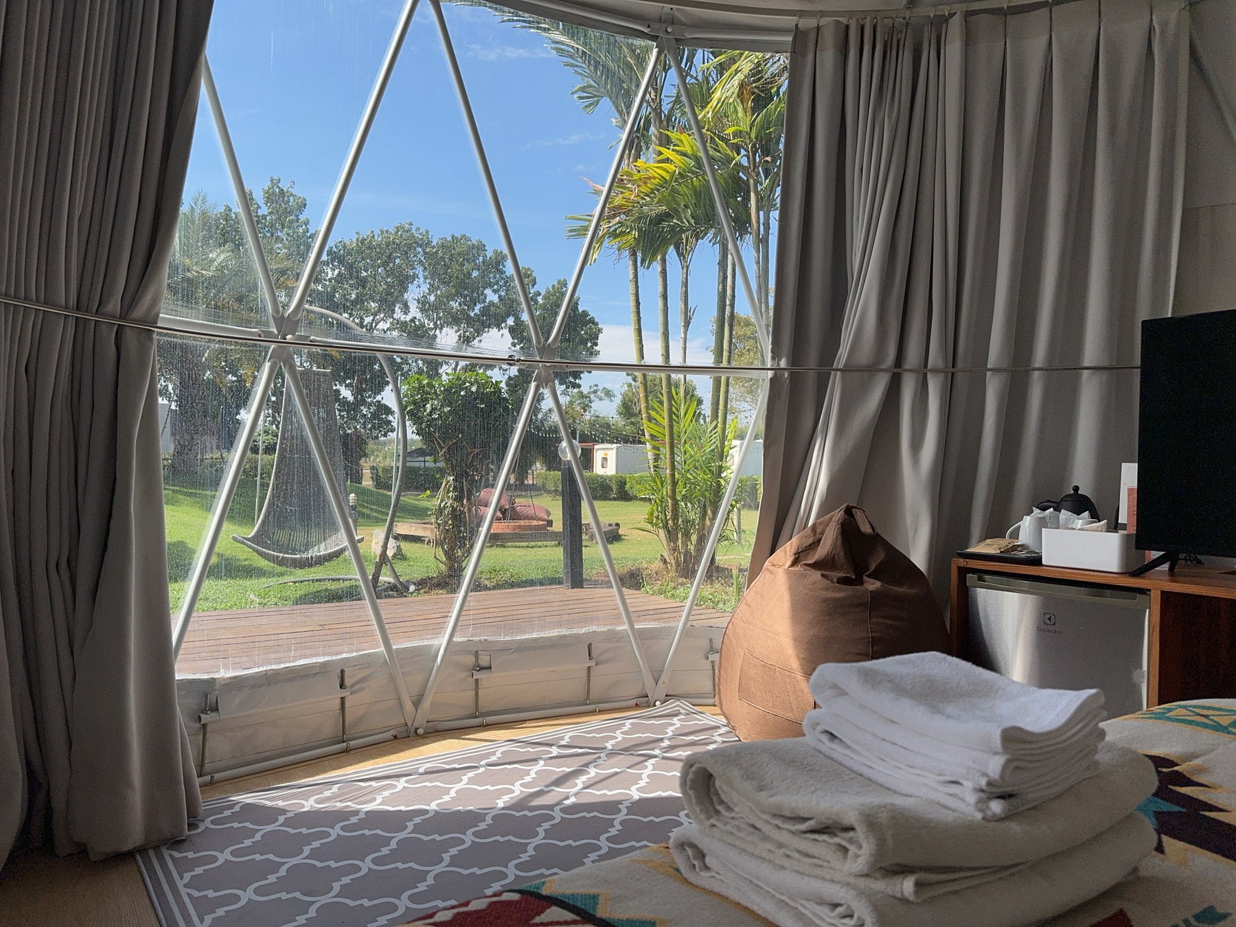 Yurt Tent Pool View