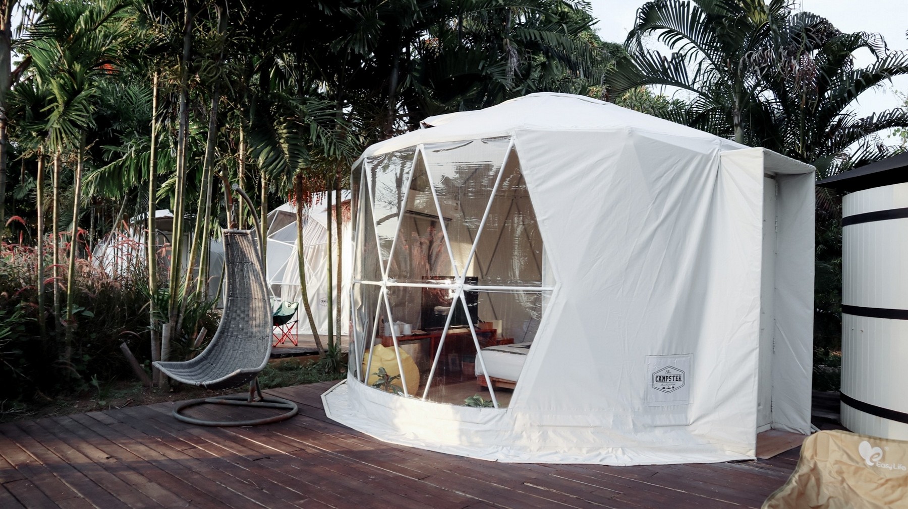 Yurt Tent Pool View
