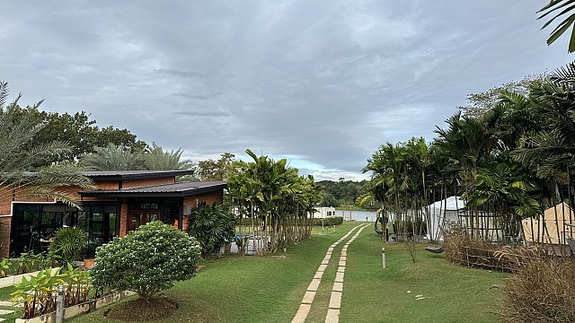 Yurt Tent Pool View