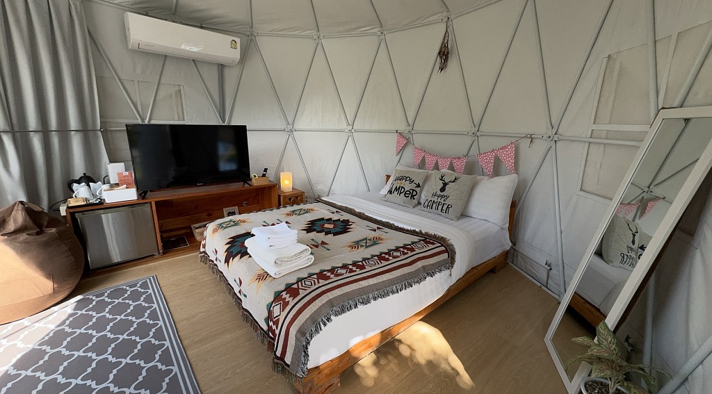 Yurt Tent Pool View