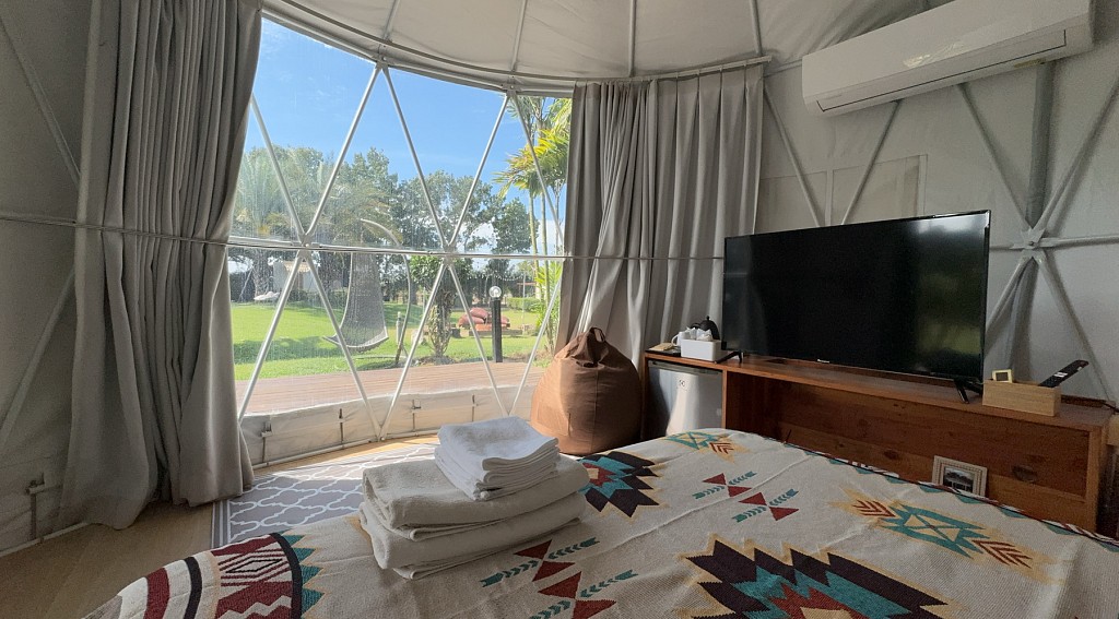 Yurt Tent Pool View