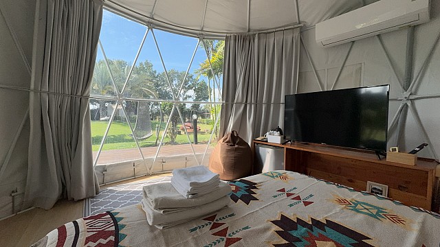 Yurt Tent Pool View