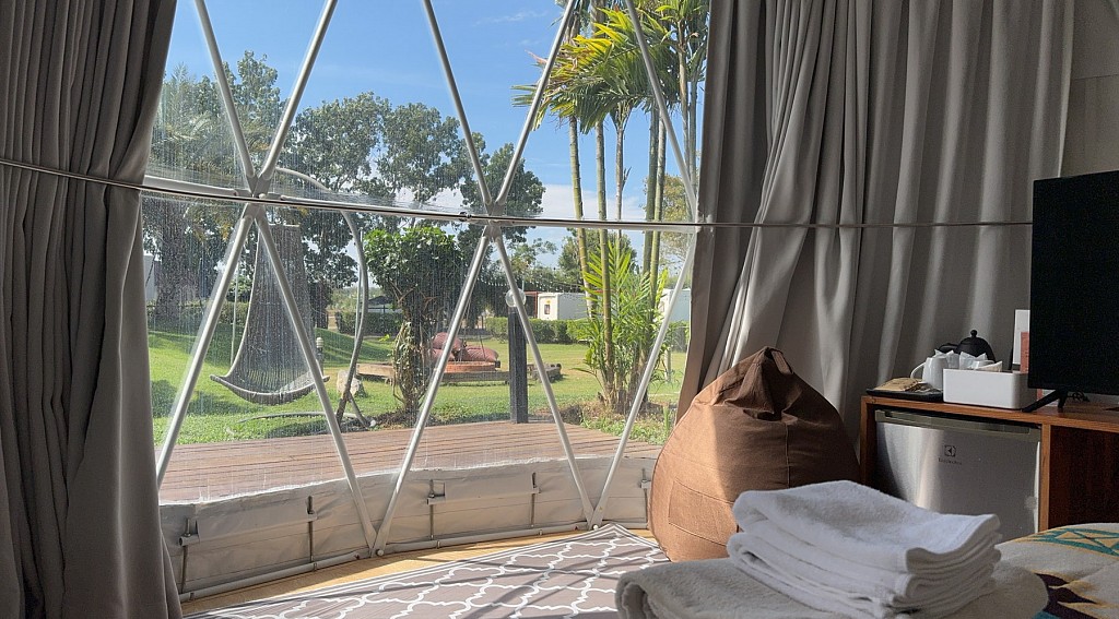 Yurt Tent Pool View