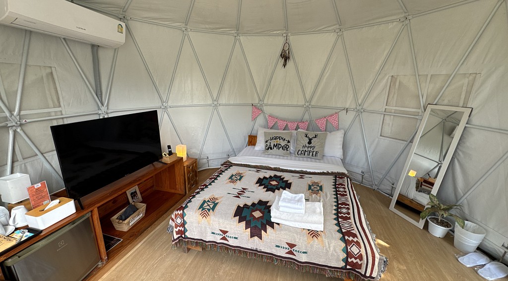 Yurt Tent Pool View