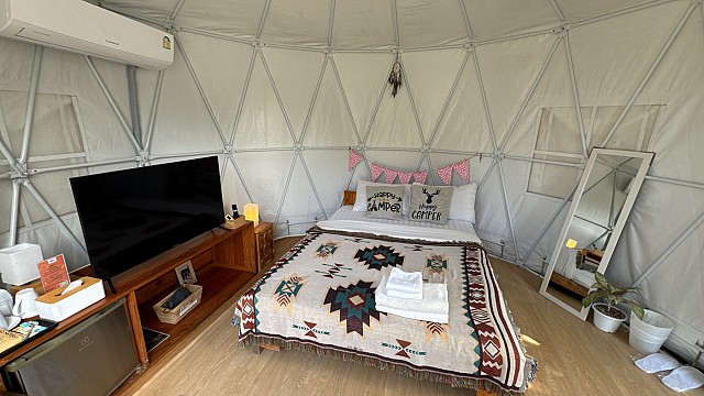 Yurt Tent Pool View