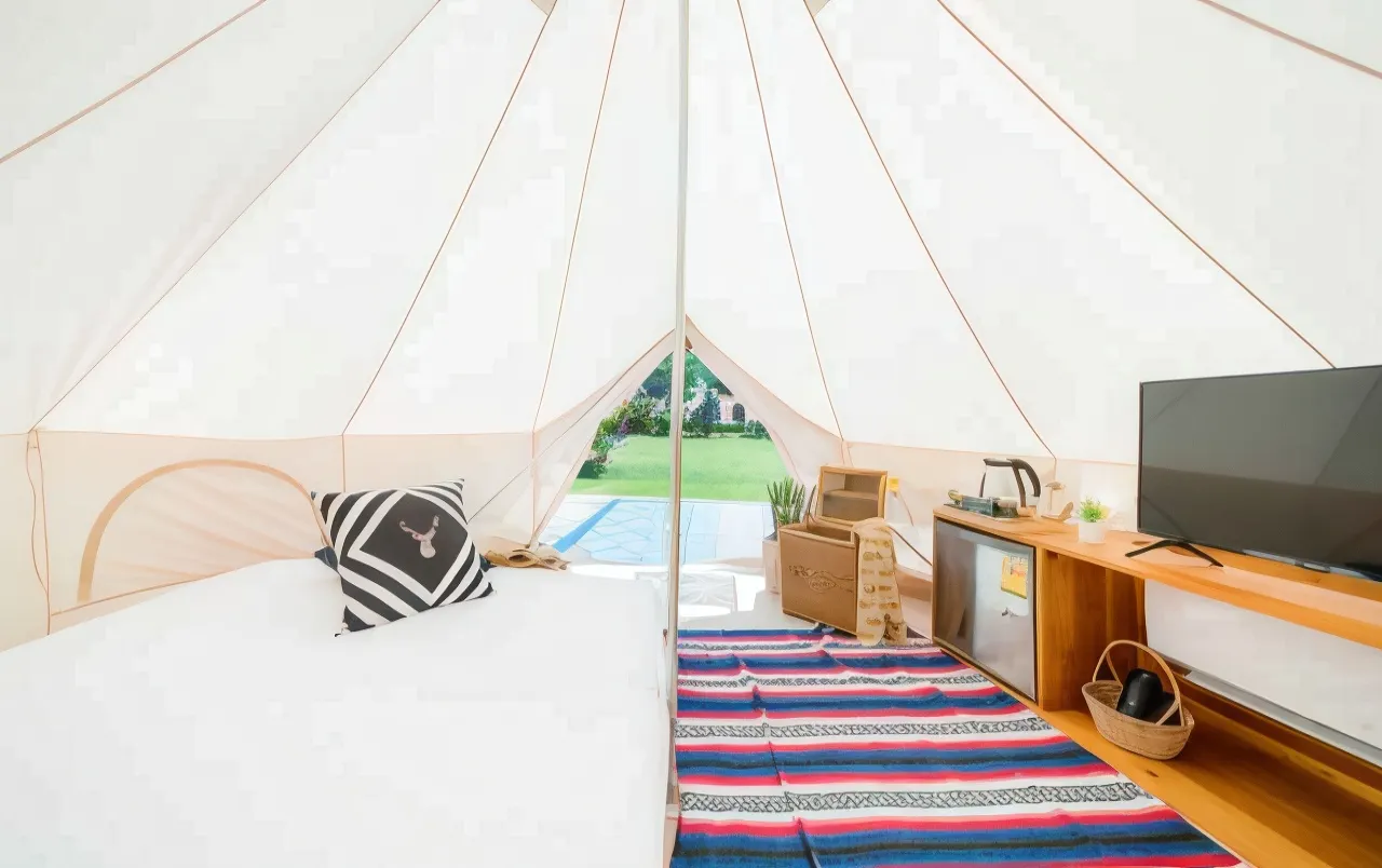 Family Bell Tent Garden View